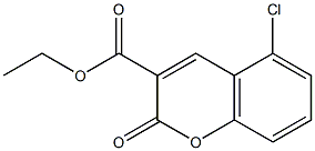 5-クロロ-2-オキソ-2H-クロメン-3-カルボン酸エチル 化学構造式