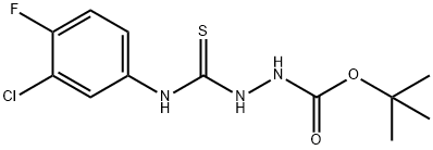 tert-butyl 2-((3-chloro-4-fluorophenyl)carbamothioyl)hydrazinecarboxylate,708241-58-1,结构式