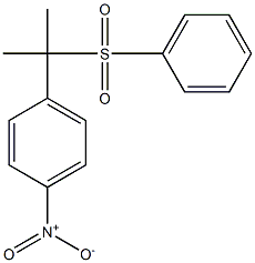 ALPHA,ALPHA-DIMETHYL-4-NITROBENZYL PHENYL SULFONE Structure