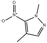 1,4-dimethyl-5-nitro-1H-pyrazole 化学構造式