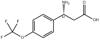 (R)-3-氨基-3-(4-(三氟甲氧基)苯基)丙酸, 712321-33-0, 结构式