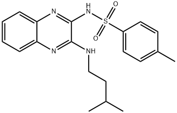 4-methyl-N-{3-[(3-methylbutyl)amino]quinoxalin-2-yl}benzenesulfonamide|