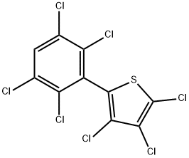 2-(2,3,5,6-TETRACHLOROPHENYL)-3,4,5-TRICHLOROTHIOPHENE Structure