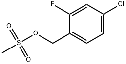 (4-CHLORO-2-FLUOROPHENYL)METHYL METHANESULFONATE Structure