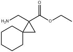 Ethyl 1-(aminomethyl)spiro[2.5]octane-1-carboxylate, 724773-40-4, 结构式