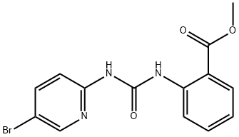 methyl 2-(3-(5-bromopyridin-2-yl)ureido)benzoate Structure