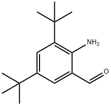 2-氨基-3,5-双(1,1-二甲基乙基)-苯甲醛, 728042-52-2, 结构式