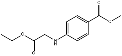 Benzoic Acid, 4-[(2-Ethoxy-2-Oxoethyl)Amino]-, Methyl Ester Structure