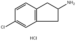 5-Chloro-indan-2-ylamine hydrochloride 化学構造式