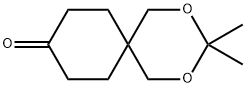 3,3-dimethyl-2,4-dioxaspiro[5.5]undecan-9-one 化学構造式