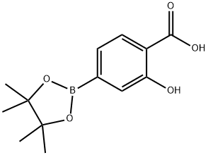 2-hydroxy-4-(4,4,5,5-tetramethyl-1,3,2-dioxaborolan-2-yl)benzoic acid Structure