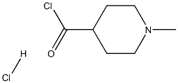 1-methylpiperidine-4-carbonyl chloride hydrochloride 化学構造式