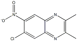 6-Chloro-2,3-dimethyl-7-nitroquinoxaline Structure