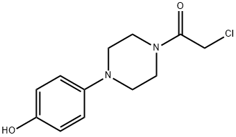 2-chloro-1-(4-(4-hydroxyphenyl)piperazin-1-yl)ethanone Structure