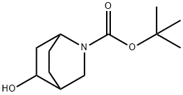 5-ヒドロキシ-2-アザビシクロ[2.2.2]オクタン-2-カルボン酸TERT-ブチル 化学構造式
