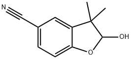 2-Hydroxy-3,3-dimethyl-2,3-dihydrobenzofuran-5-carbonitrile 结构式