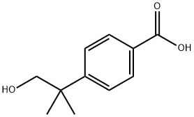 4-(1-hydroxy-2-methylpropan-2-yl)benzoic acid Struktur