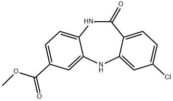 METHYL 3-CHLORO-11-OXO-10,11-DIHYDRO-5H-DIBENZO[B,E][1,4]DIAZEPINE-7-CARBOXYLATE,755034-06-1,结构式