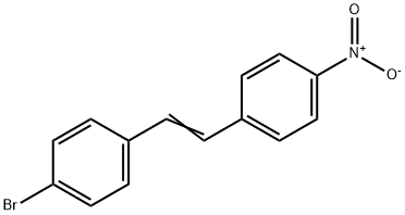 4-ブロモ-4′-ニトロスチルベン 化学構造式
