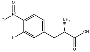 (S)-2-amino-3-(3-fluoro-4-nitrophenyl)propanoic acid Struktur