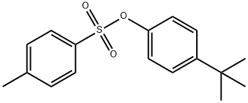 (4-叔丁基苯基)4-甲基苯磺酸酯 结构式