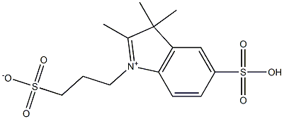 3H-Indolium,2,3,3-trimethyl-5-sulfo-1-(3-sulfopropyl)-, inner salt
 Structure