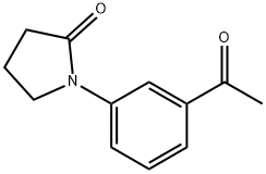 1-(3-acetylphenyl)-2-Pyrrolidinone Structure