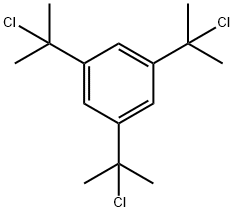 Benzene, 1,3,5-tris(1-chloro-1-methylethyl)- Struktur