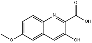 3-hydroxy-6-methoxyquinoline-2-carboxylic acid Structure