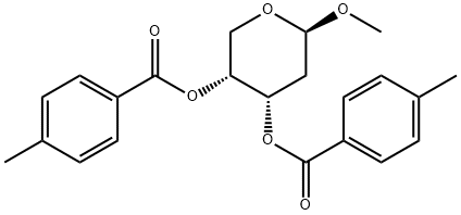 甲基 2-脱氧-BETA-D-赤式-吡喃戊糖苷二(4-甲基苯甲酸酯),78185-67-8,结构式