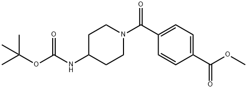 methyl 4-(4-(tert-butoxycarbonylamino)piperidine-1-carbonyl)benzoate price.