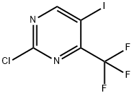 2-Chloro-5-iodo-4-(trifluoromethyl)pyrimidine Structure