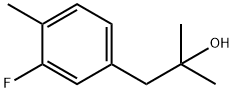 1-(3-Fluoro-4-methylphenyl)-2-methylpropan-2-ol Struktur