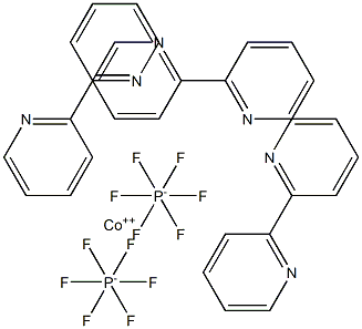Tris(2,2'-bipyridine)cobalt(II) Bis(hexafluorophosphate) Struktur