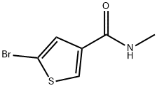 5-bromo-N-methyl-3-Thiophenecarboxamide 结构式