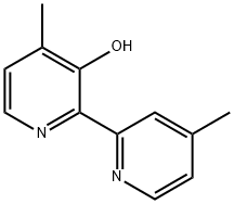 3-ヒドロキシ-4,4'-ジメチル-2,2'-ビピリジル 化学構造式