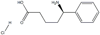 (5R)-5-AMINO-5-PHENYLPENTANOIC ACID-HCL Structure