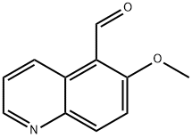 6-methoxyquinoline-5-carbaldehyde Struktur