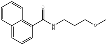N-(3-methoxypropyl)-1-naphthamide Struktur