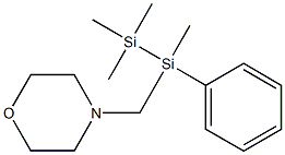 Morpholine, 4-[(1,2,2,2-tetramethyl-1-phenyldisilanyl)methyl]- Structure