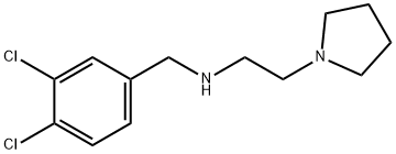 (3,4-二氯苯基)甲基][2-(吡咯烷-1-基)乙基]胺 结构式