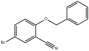 2-(ベンジルオキシ)-5-ブロモベンゾニトリル 化学構造式