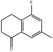 5-fluoro-7-methyl-3,4-dihydronaphthalen-1(2H)-one 化学構造式