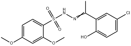 (E)-N'-(1-(5-chloro-2-hydroxyphenyl)ethylidene)-2,4-dimethoxybenzenesulfonohydrazide Structure