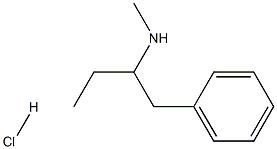 2-Methylamino-1-phenylbutane (hydrochloride) Structure