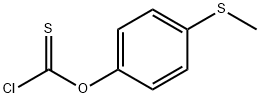 4-(甲硫基)苯基硫代氯甲酸酯 结构式