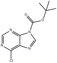 9-Boc-6-chloro-9H-purine Structure