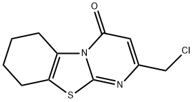 4H-Pyrimido[2,1-b]benzothiazol-4-one, 2-(chloromethyl)-6,7,8,9-tetrahydro- Struktur