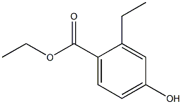 2-Ethyl-4-hydroxybenzoic acid ethyl ester Structure