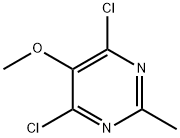 4,6-dichloro-5-methoxy-2-methylpyrimidine 化学構造式